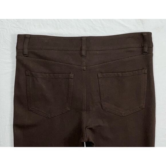 NYDJ Lift/Tuck 'Skinny' 5-Pocket Jean Style Ponte Knit Pants. Brown, Women's 6P. - Picture 9 of 9